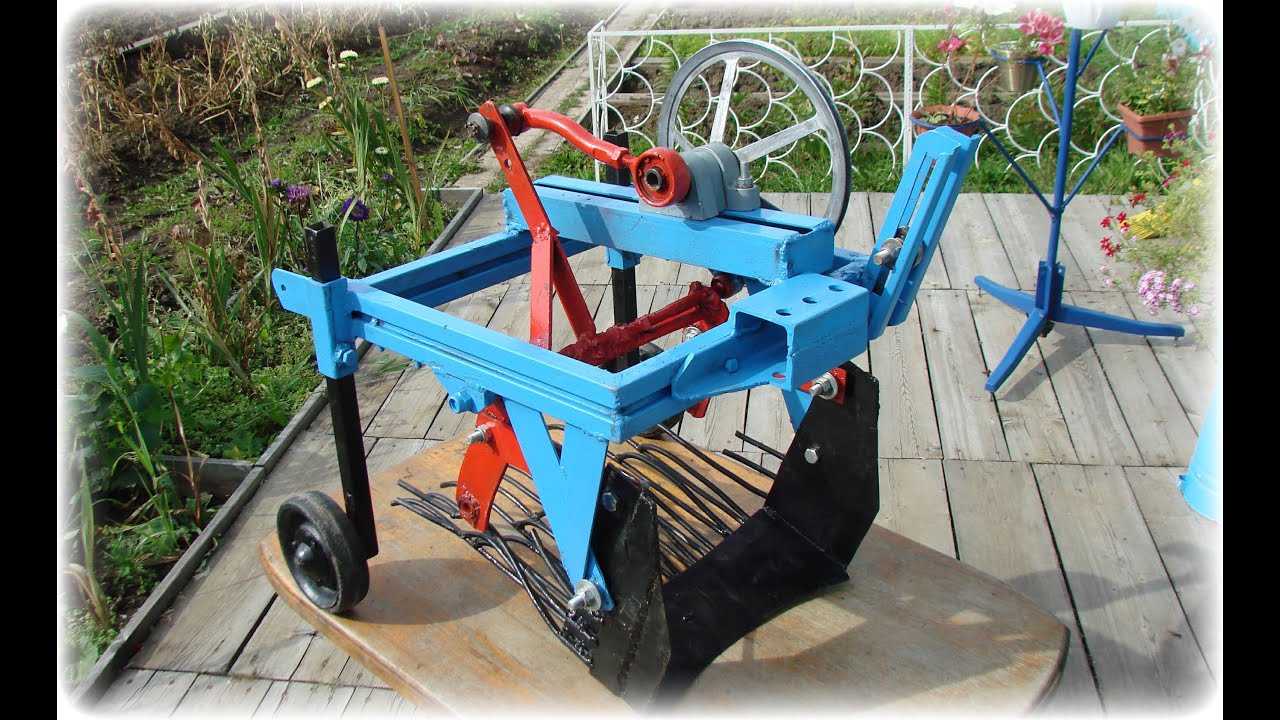 Картофелекопалка своими руками. Handmade automatic potato digger
