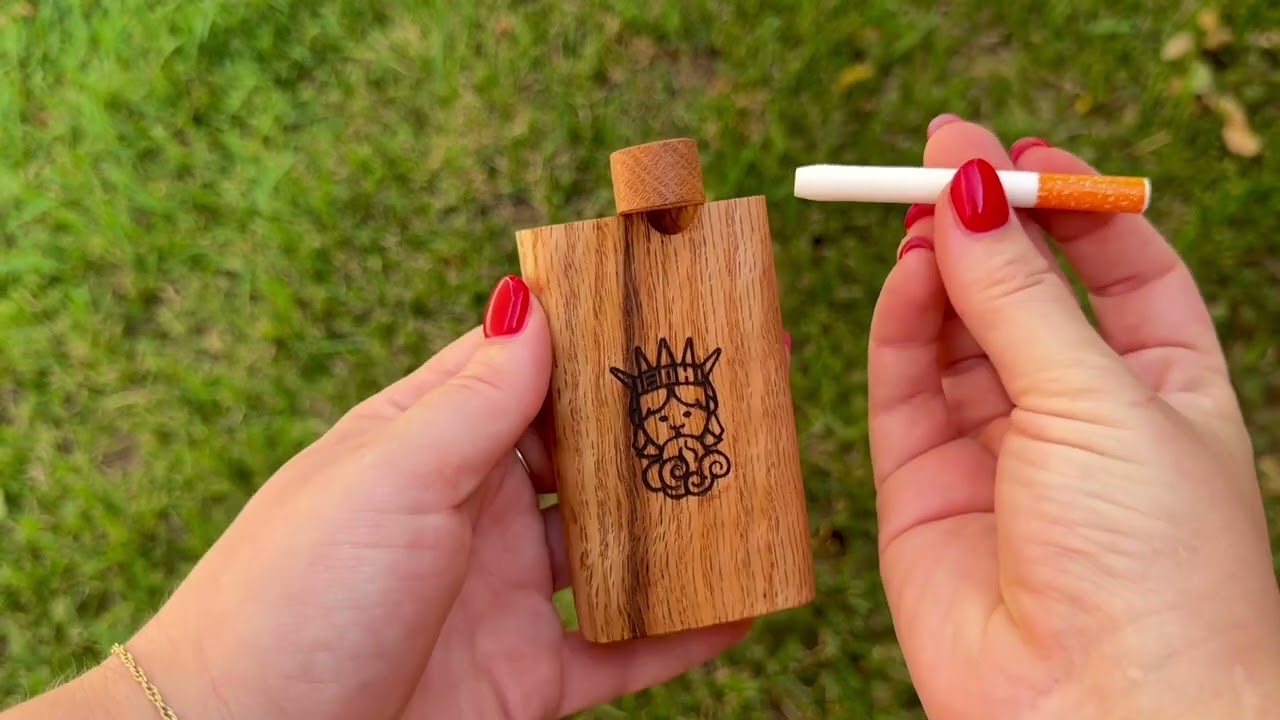 Oak Wood One Hitter Dugout &ndash; Stash Box | Best One Hitters