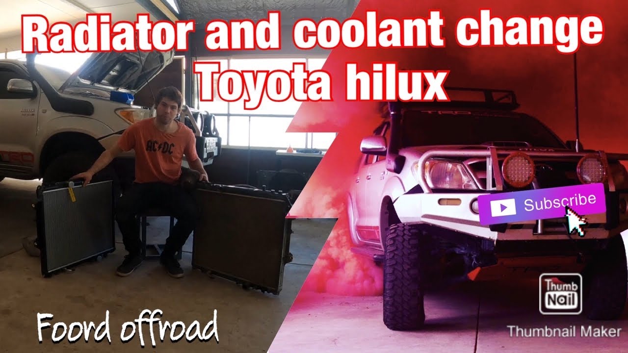 Как заменить охлаждающую жидкость и радиатор - Hilux n70 1kd kun26r