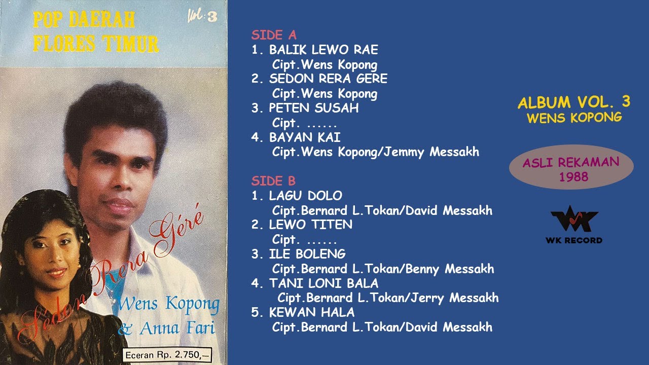 SEDON RERA GERE full album, Wens Kopong/Anna F, Pop Flores Timur, NTT