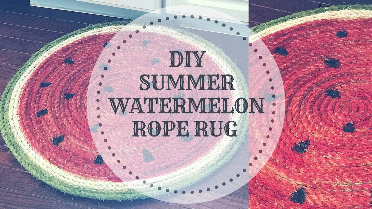 DIY SUMMER WATERMELON ROPE RUG