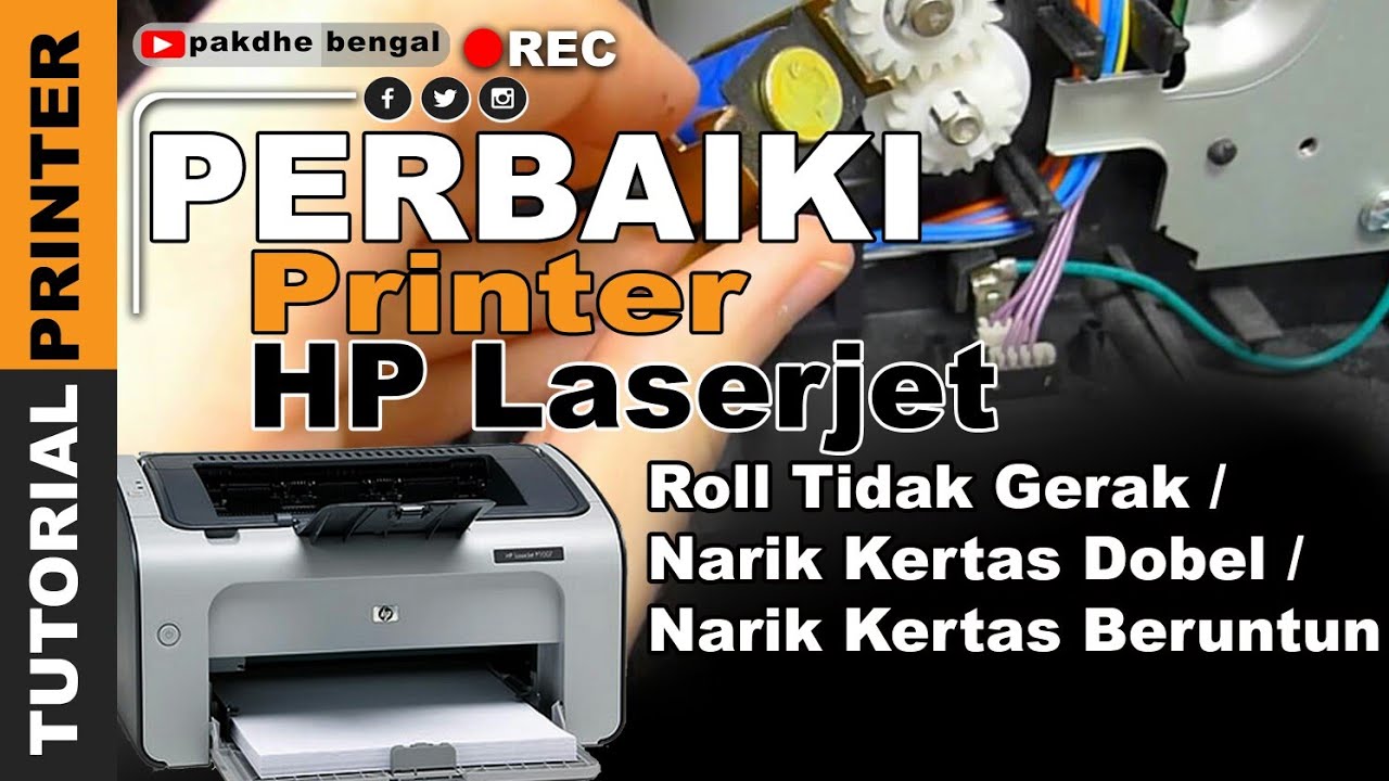 Perbaiki Printer HP Laserjet Narik Kertas Beruntun Dobel Dan Macet, printer hp laserjet narik kertas