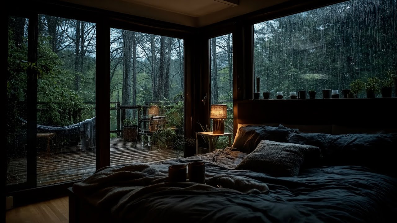 Rainy Night Piano & Rain 🌧️ Deep Relaxation Music for Sleep and Inner Peace