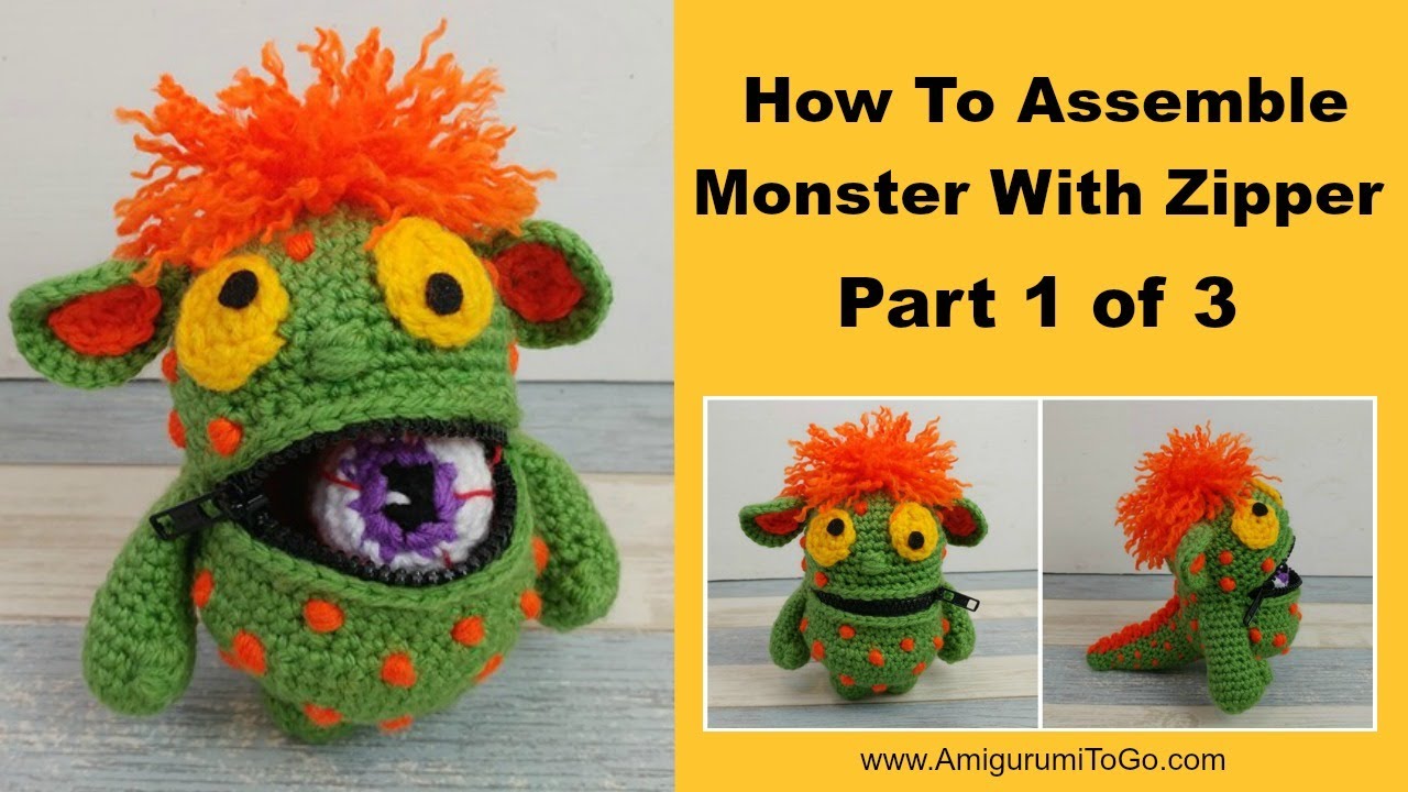 Part 1 Crochet Eyeball Eating Monster Halloween Prop