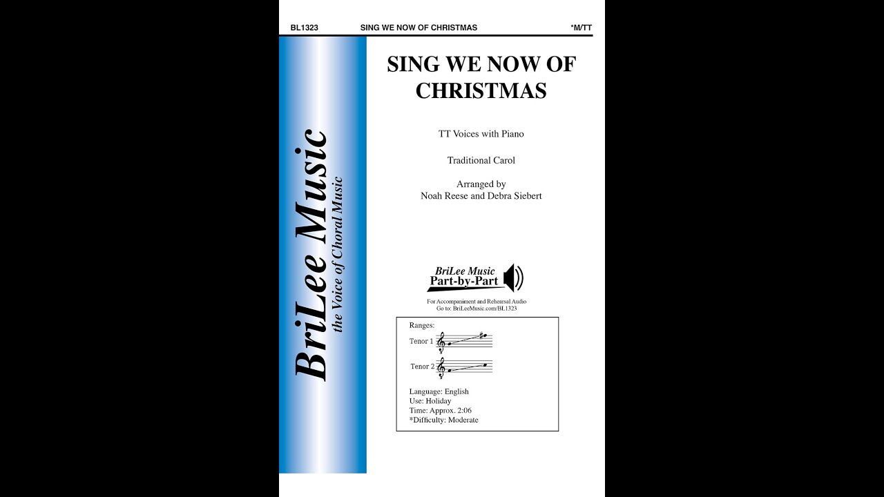 Sing We Now of Christmas (BL1323) Traditional Carol arr. Noah Reese and Debra Siebert