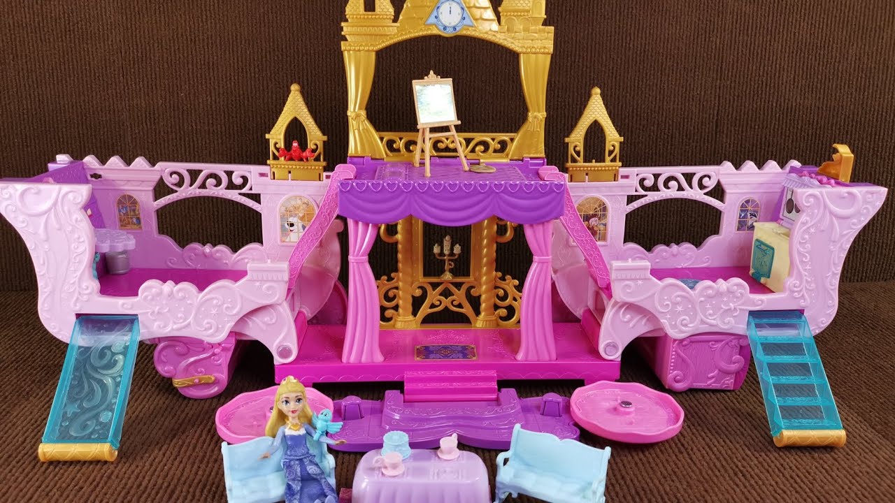 15 Minutes Satisfying ASMR Unboxing Disney Princess Aurora Carriage To Castle Transforming Playset