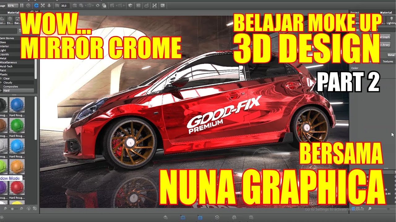 3D DESIGN OTOMOTIVE KREATIF / STICKER MOBIL /  UPGRADE KEMAMPUAN Part 2