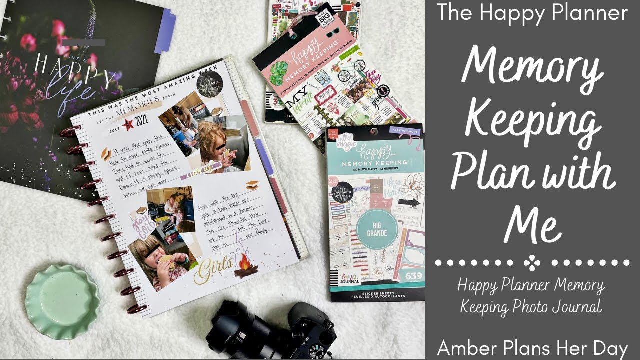 Happy Memory Keeping Plan with Me | Big Photo Journal Happy Planner