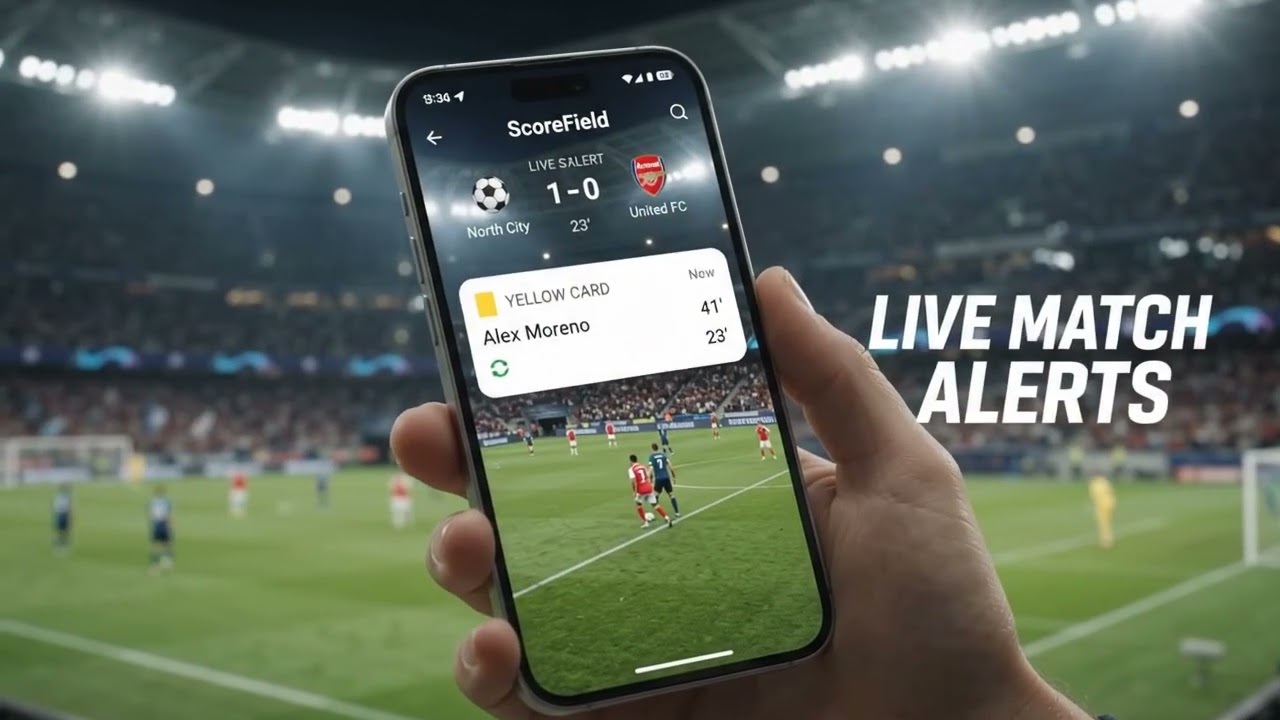 Live Football Scores & Match Stats ⚽ | ScoreField Android App