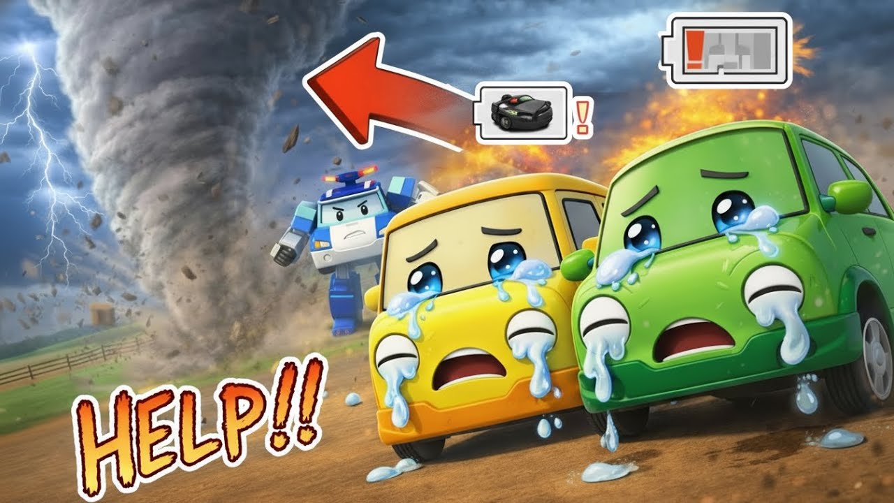 Tornado Hits The Farm: Can The Rescue Team Save Everyone? | Robocar POLI