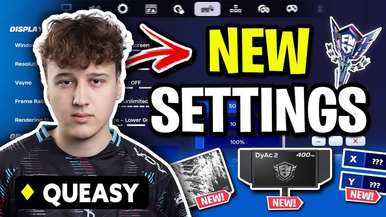 Queasy Reveals NEW Fortnite Settings! 🏆 (FNCS GLOBAL CHAMPION)