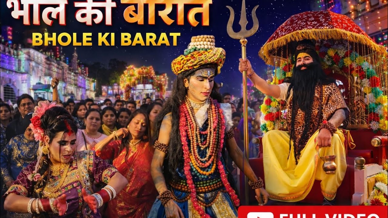 आज निकली भोले बाबा की शाही बारात 🔱💍 | महादेव की शादी 2026 | हर हर महादेव