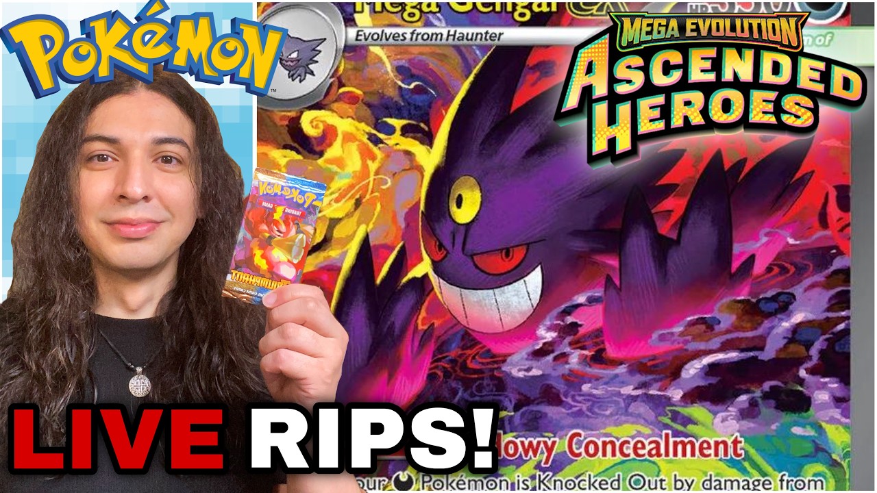 Ascended Heroes OPENING! Mega Gengar Pull?!?! - LIVE TCG STORE 🔴