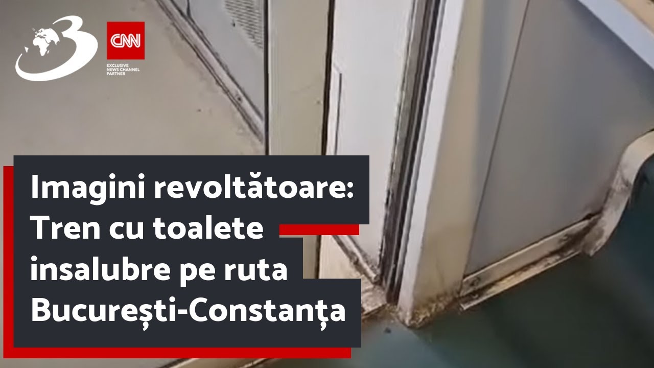 Imagini revoltătoare: Tren cu toalete insalubre pe ruta București-Constanța