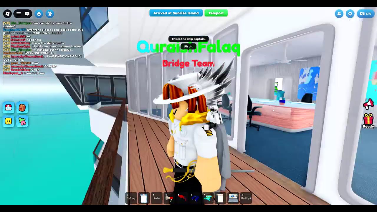 Cruise Ship Port of Golden Springs Bridge team crew member experience X