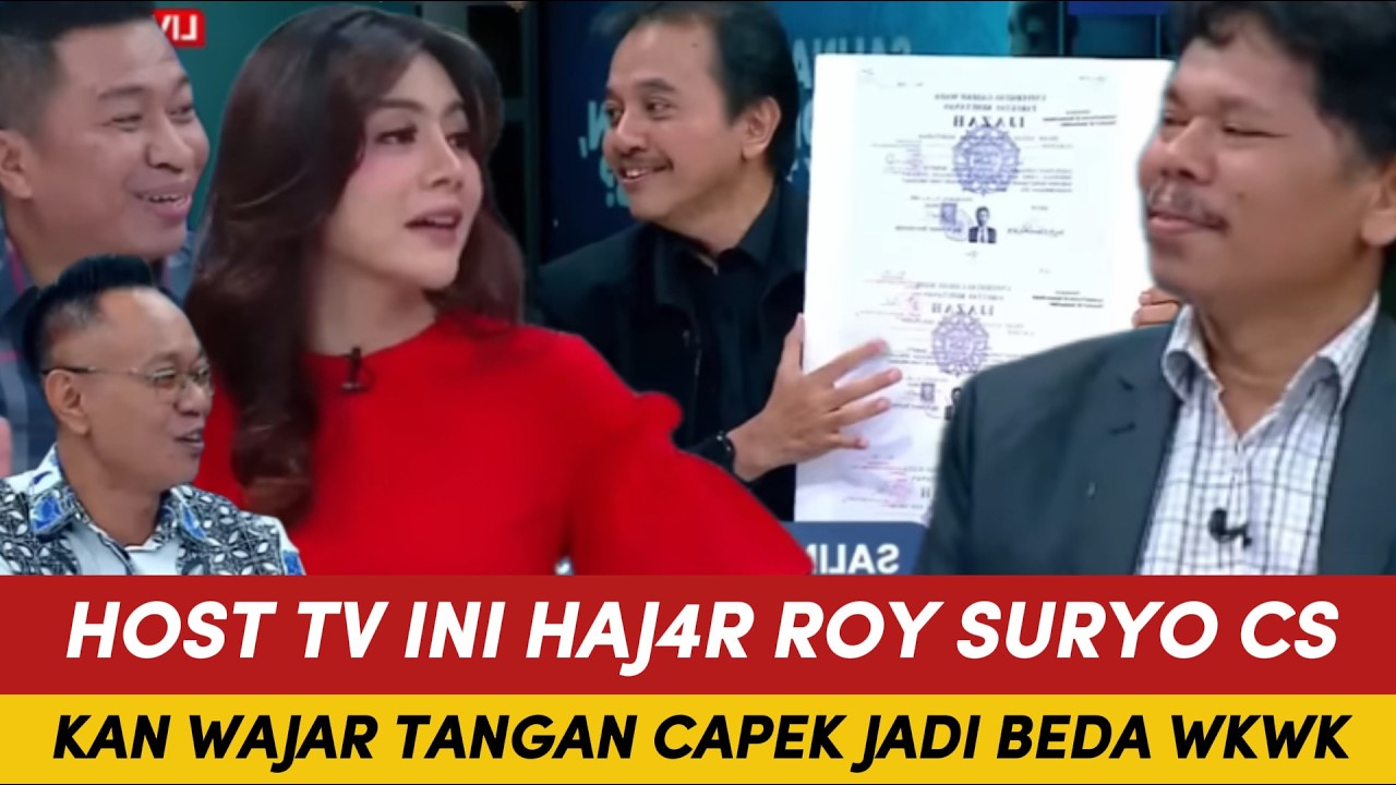 NGAKAKK, HOST TV INI HAJ4R BONATUA SILALAHI & ROY SURYO! KAN WAJAR TANGAN CAPEK TTD JAID BEDA wkwk