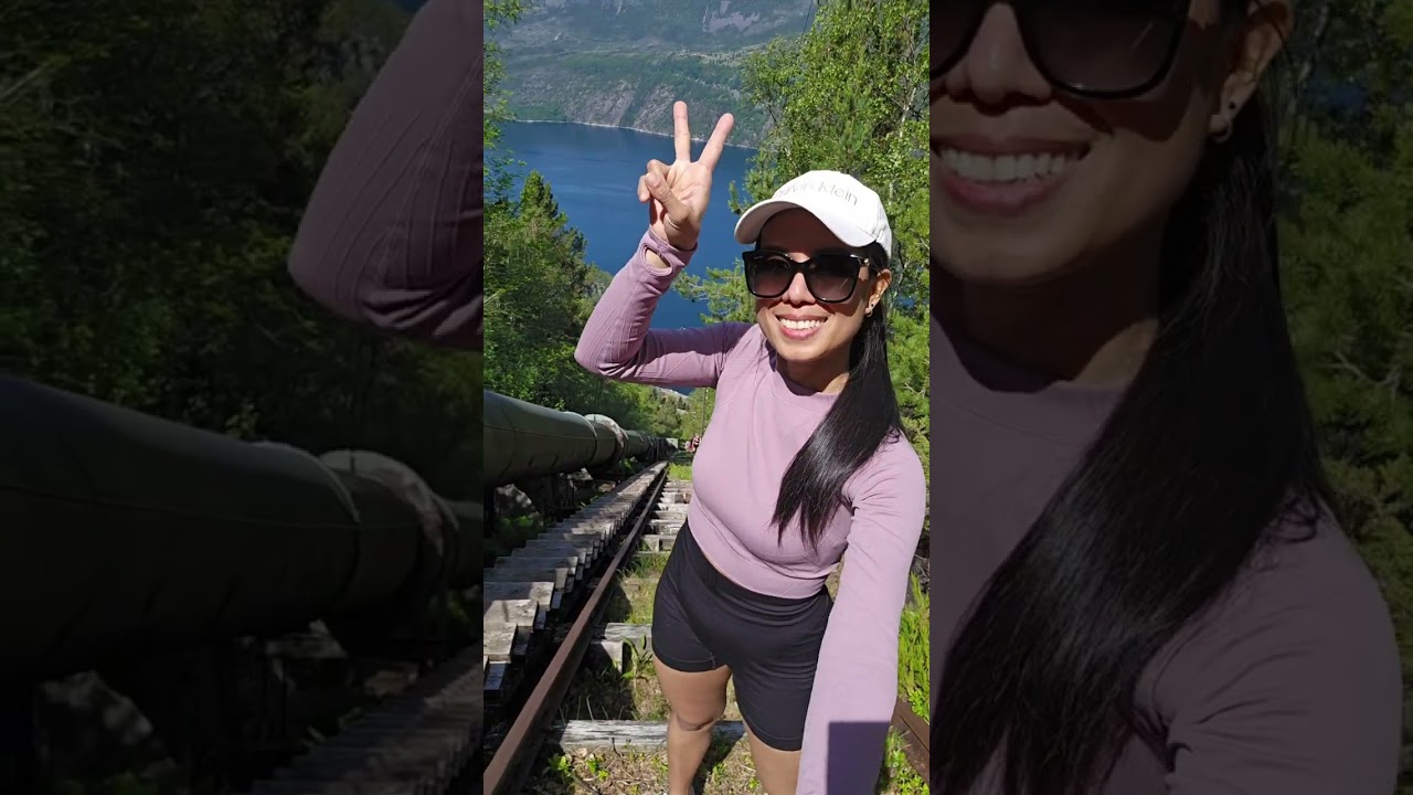 พิชิต Fl&oslash;rli 4444 trappene🇳🇴 Hike the world's longest wooden stair.