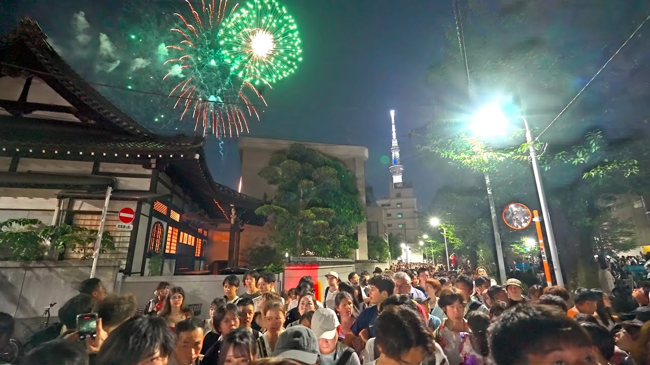 Tokyo Sumida river fireworks