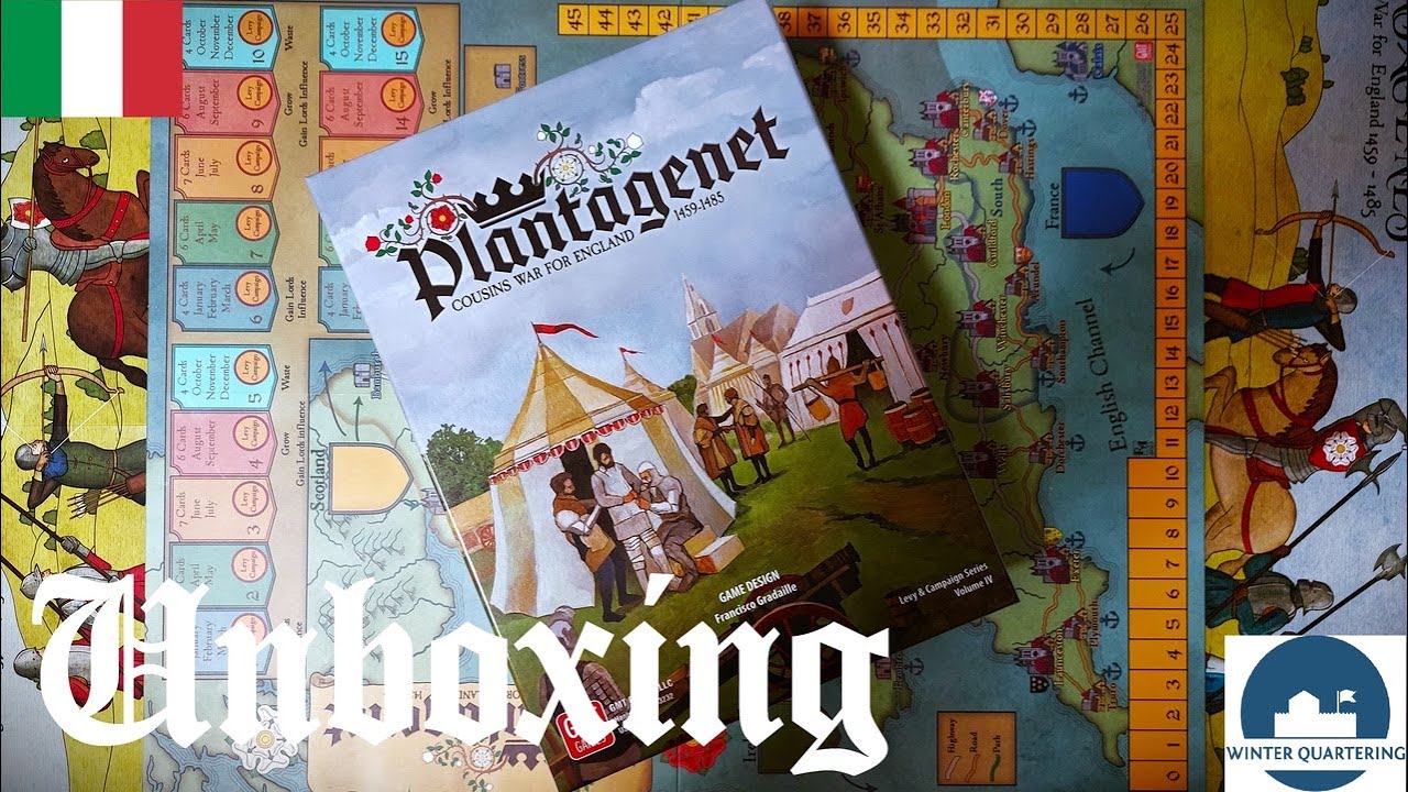 Unboxing | PLANTAGENET, Gmt games | Winter Quartering