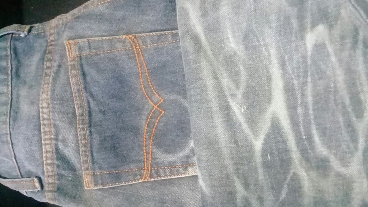 JEANS DENIM pocket fades tutorial