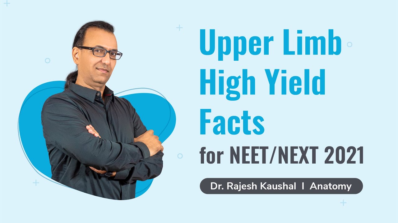 Upper Limb | High Yield Facts for NEET/NEXT 2021 | Dr. Rajesh Kaushal