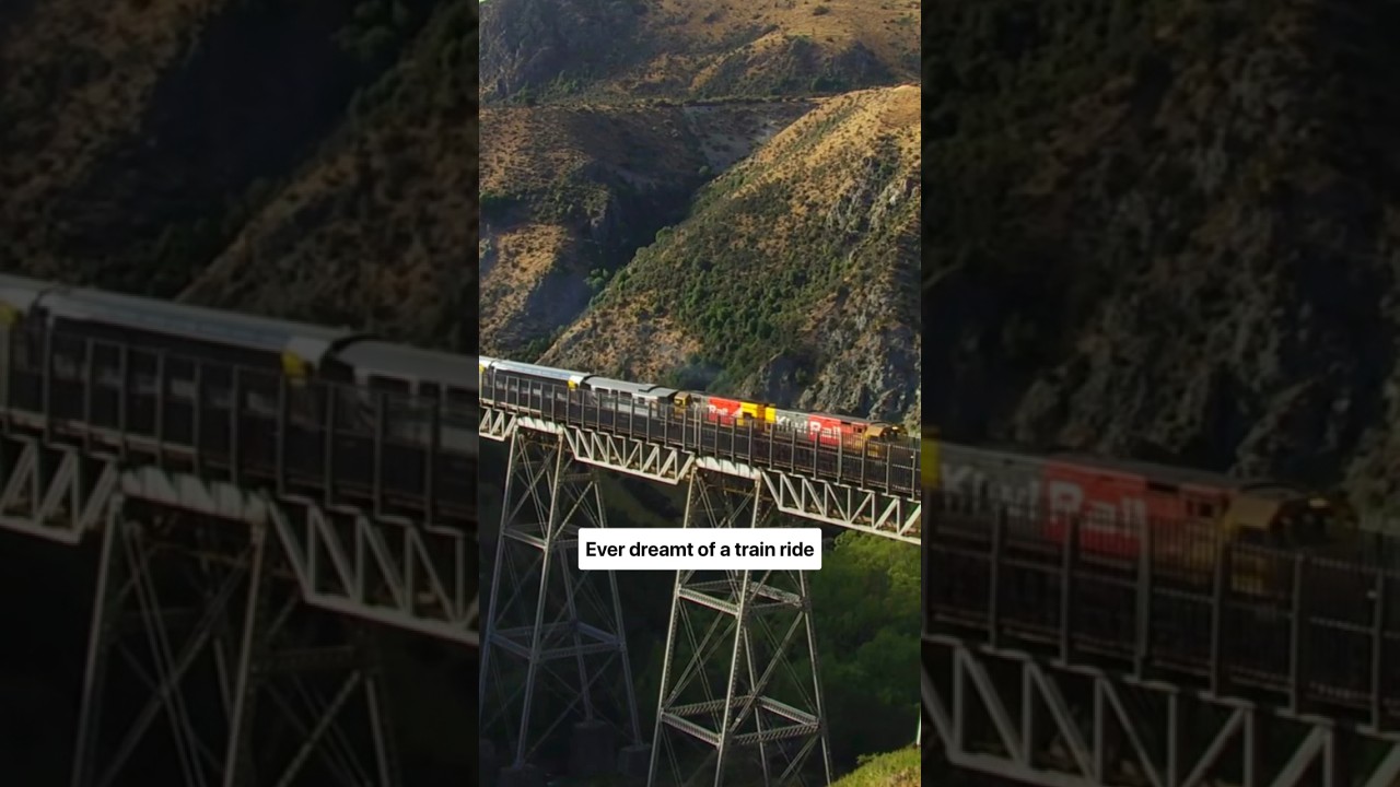 All aboard the TranzAlpine! 🚂🌄 #trainjourney #traintravel #newzealand