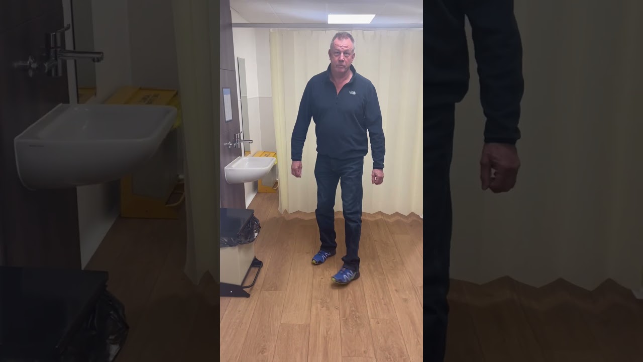 3 months after Robotic MAKO hip replacement- excellent flexion & side movements! Back to heavy work!