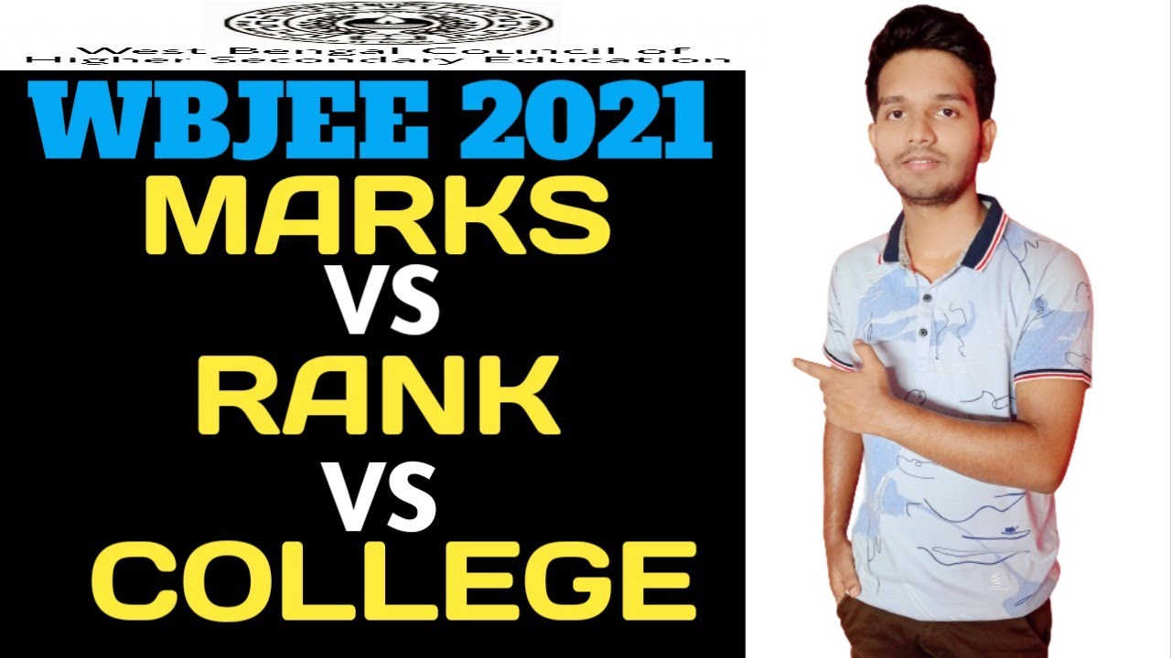 Marks vs Rank vs College WBJEE 2021  #wbjee_2021