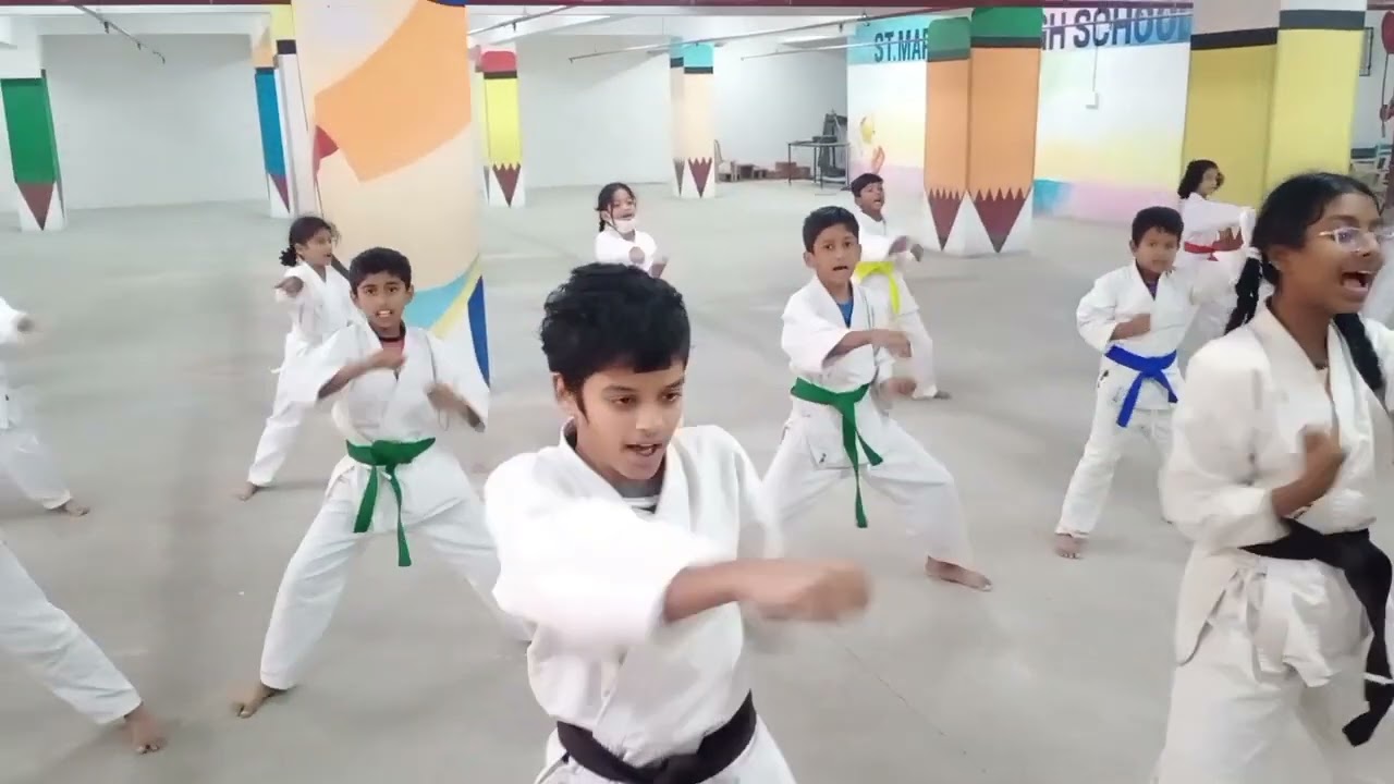 Karate High Practice For International Karate Championship.