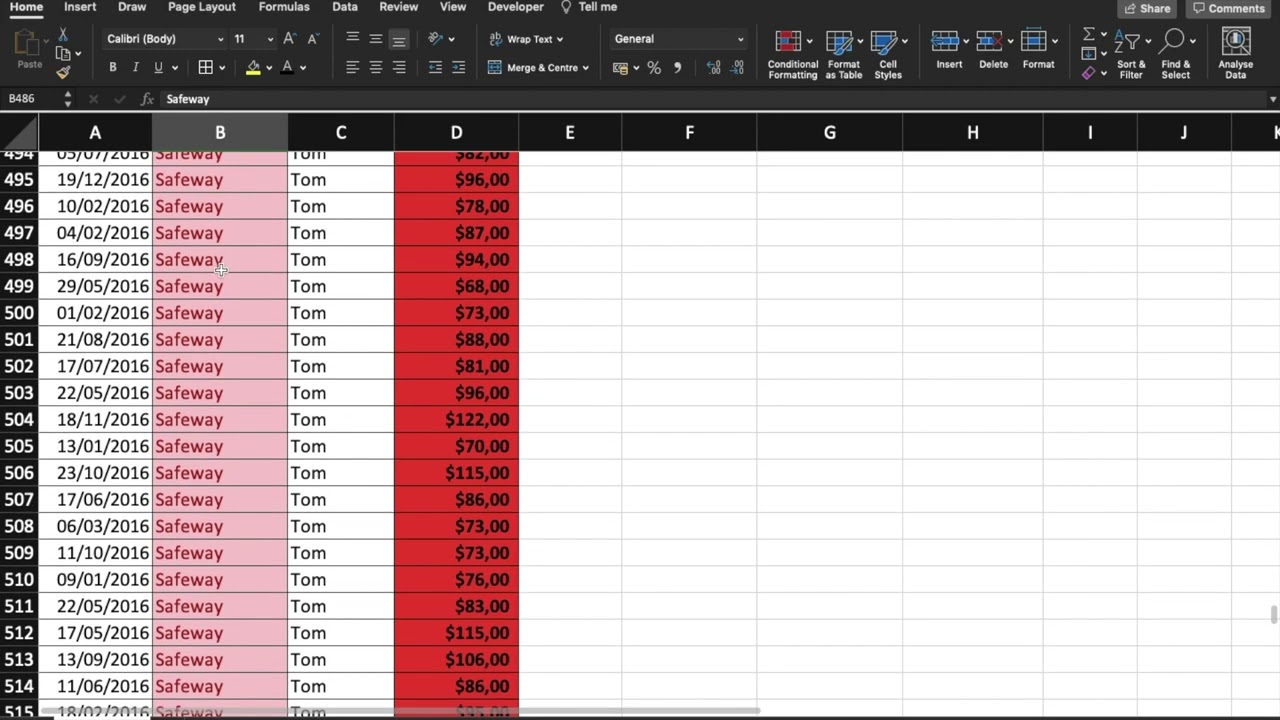 Excel | Cellen automatisch kleuren met voorwaardelijke opmaak Excel (Conditional Formatting)