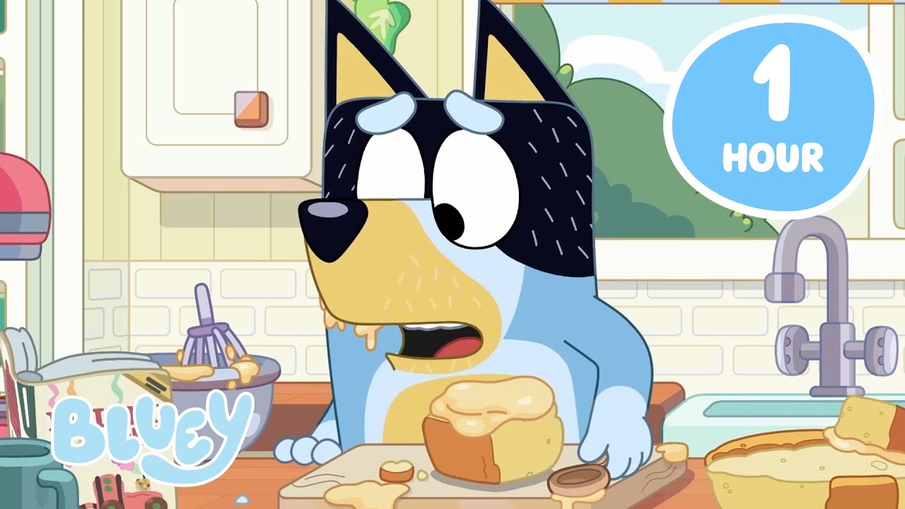 Time to Bake with Bluey! 🍰 💙 | 1 HOUR | Let's Play Chef with Food Fun | Bluey