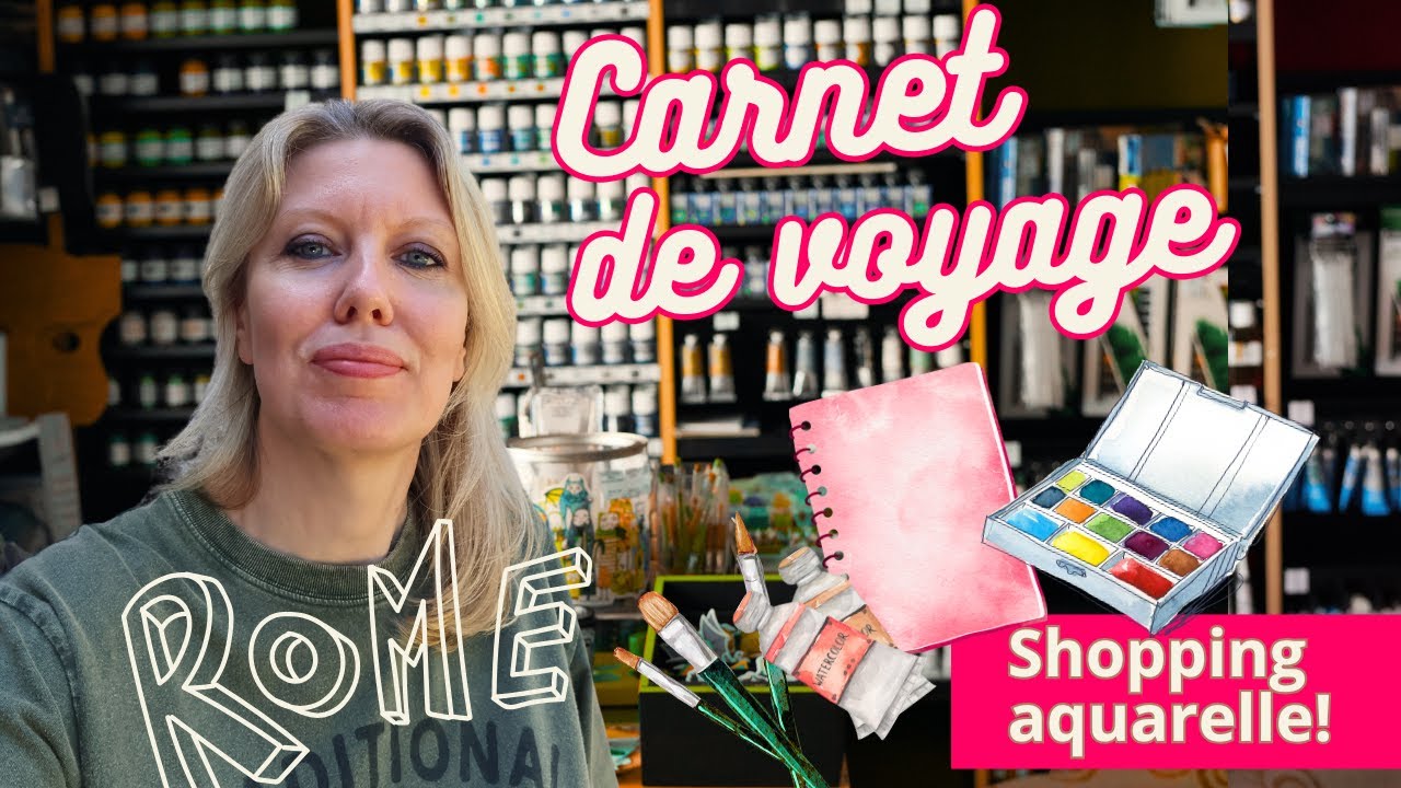 Carnet de voyage &agrave; Rome: shopping aquarelle! 🎨🇮🇹