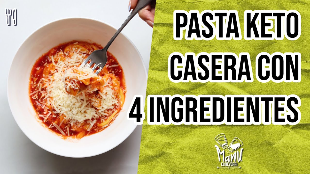 🍝 PASTA KETO FRESCA CON 4 INGREDIENTES | KETO HOMEMADE PASTA FROM KETO CONNECT | Manu Echeverri