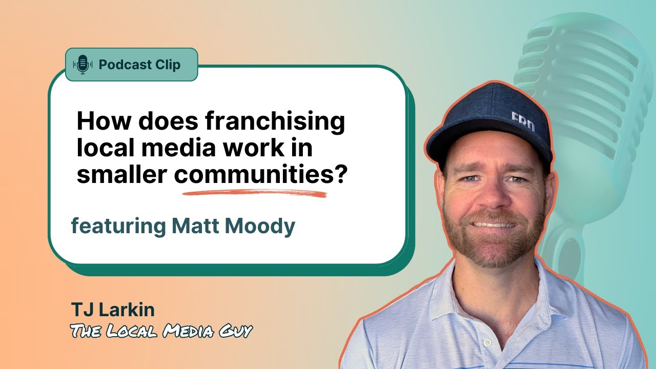 How does franchising local media work in smaller communities?