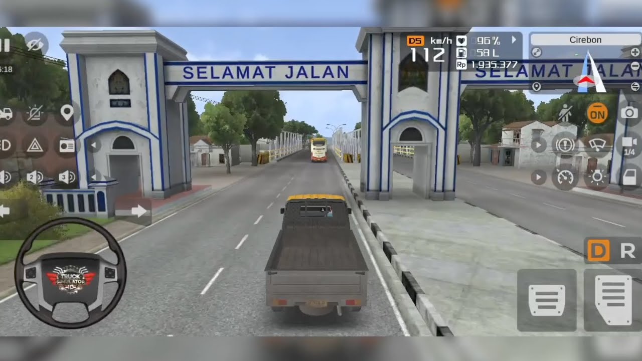आज ट्रक में बोरियां लोड। Truck 🚛 Simulator lndonesia। Truck game 