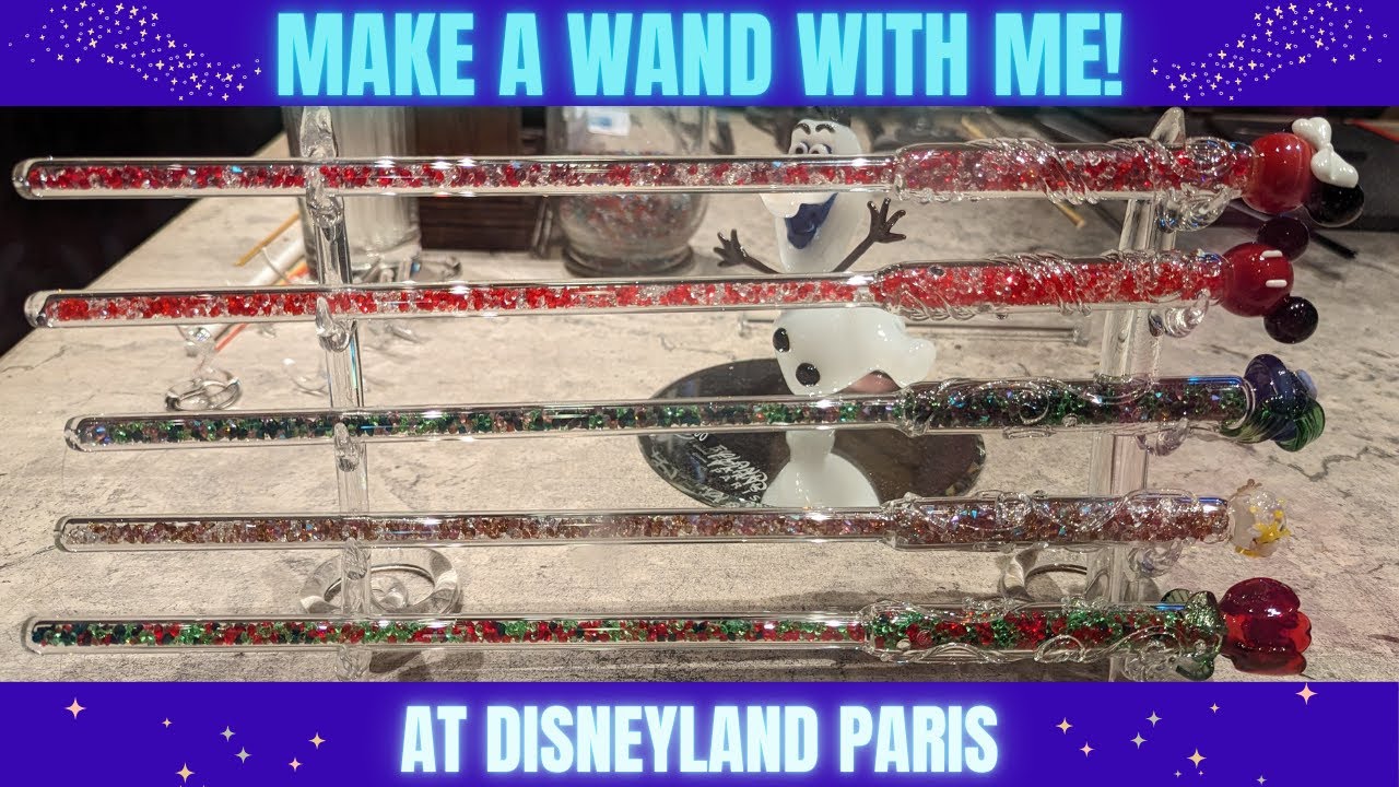Make a wand in Sleeping Beauty's castle at Disneyland Paris! Full experience at Merlin l'Enchanteur