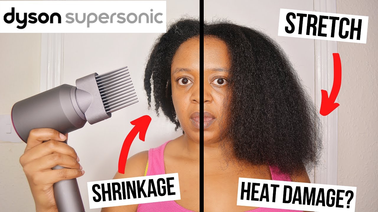 THICKKKK TYPE 4 NATURAL HAIR vs DYSON SUPERSONIC + AFRO COMB ATTACHMENT | *GENUINELY SHOCKED!*