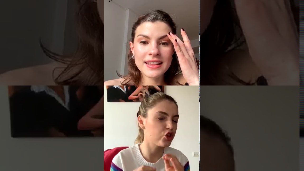 Agustina Palma con Giulia Guerrini en Instagram live 24.07.20