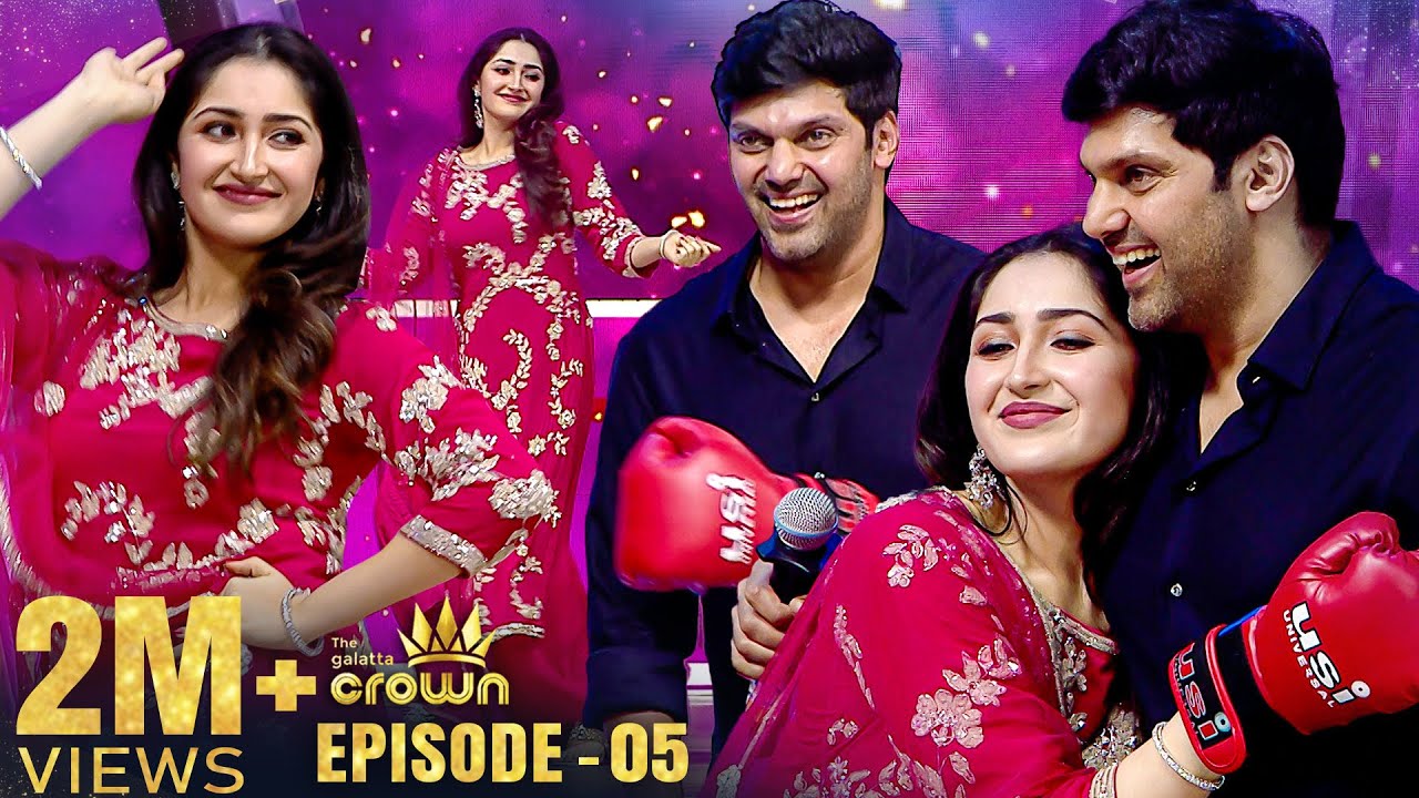 Stage-ல் Sayyesha-வை Hug பண்ண Arya 😍 My Wife.. My Life | Romantic Moments | Galatta Crown 2022