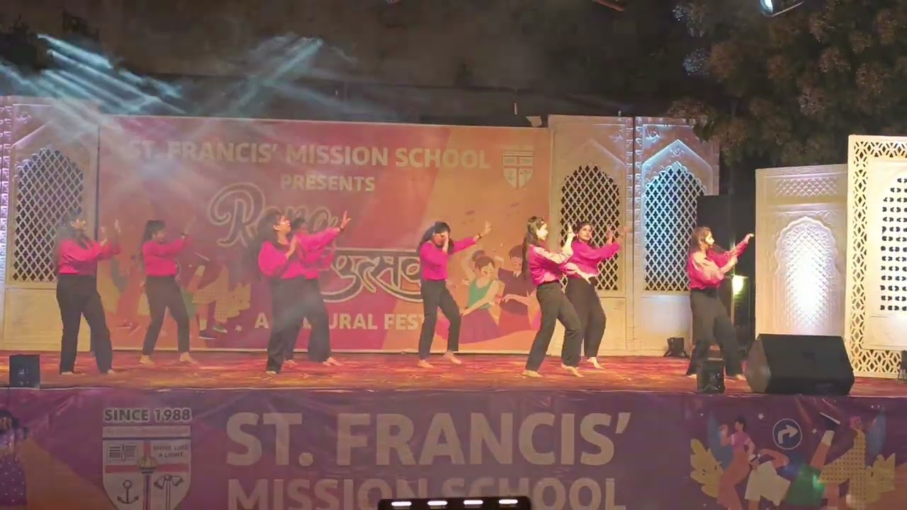 Dance by ladies teachers on Children's Day.
