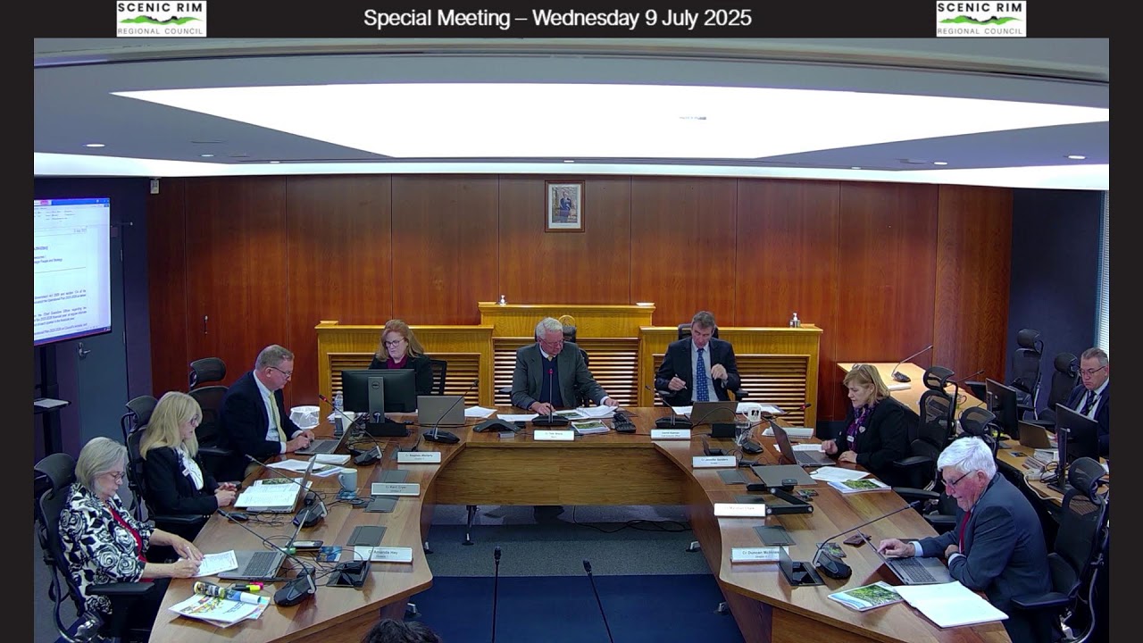 Scenic Rim Regional Council Special Meeting 9 July 2025
