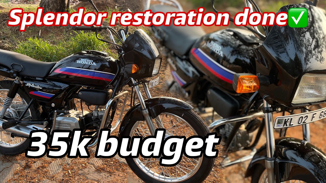 35k worth restoration done🔥 | splendor modified | hero honda splendor restoration | splendor