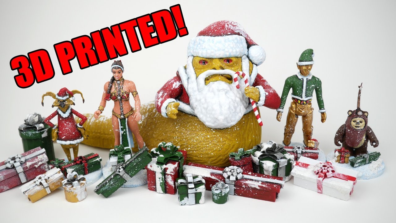 These Christmas-Themed Star Wars Figures are all 3D printed! (3D models from Vividmotion Customs)
