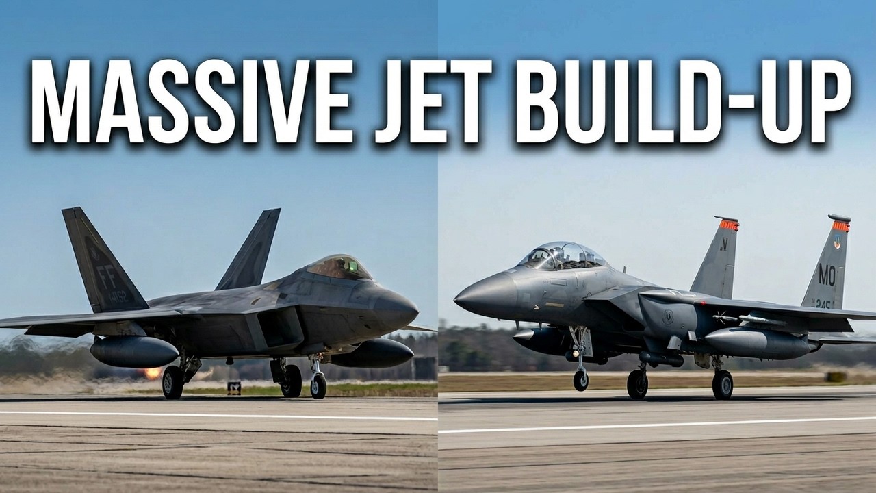 Massive Military Build-Up at RAF Lakenheath – Full Highlights