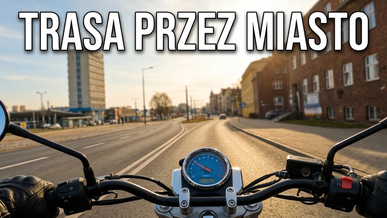 Motorem po Olsztynie. Trasa z osiedla Generałów do końca ulicy Jagiellońskiej