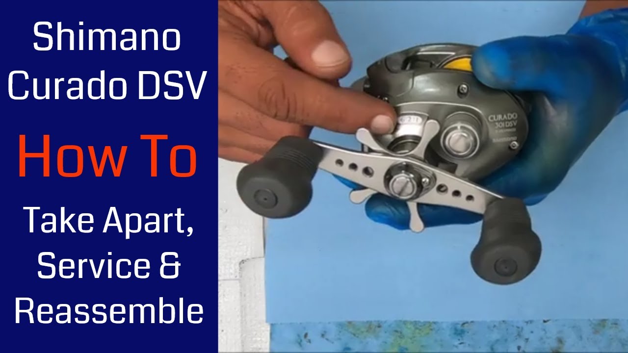 Shimano Curado 301DSV Baitcaster — как разобрать, обслужить и собрать