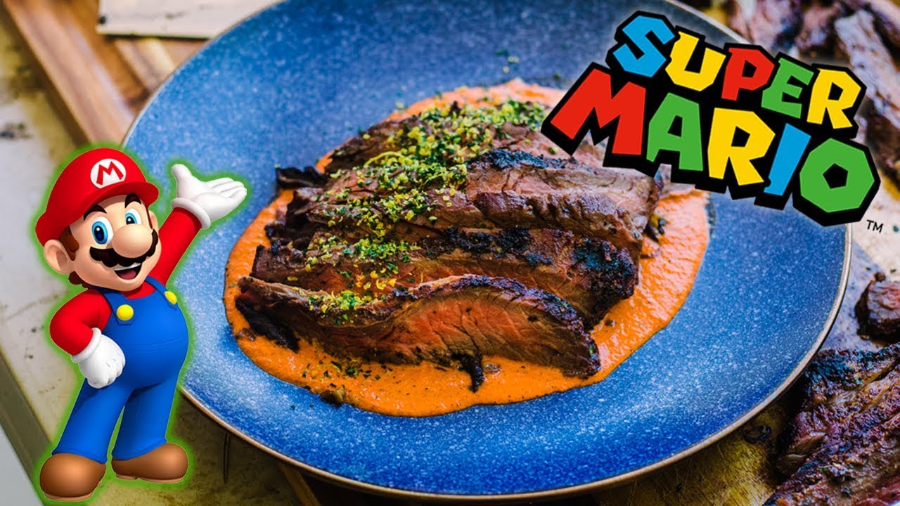 How to Make SUPER MARIO Steak | The Mushroom Kingdom Steak