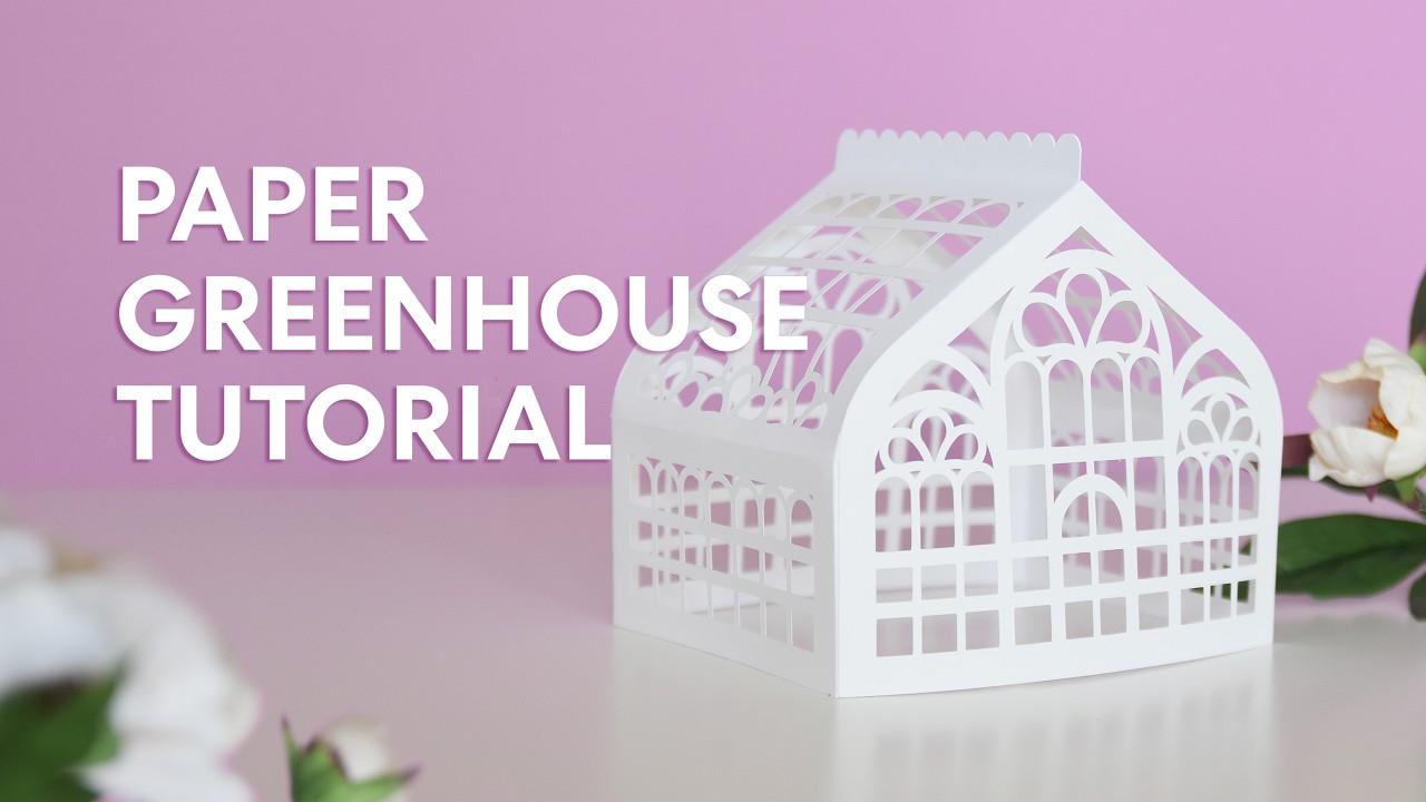 Paper Greenhouse SVG Template
