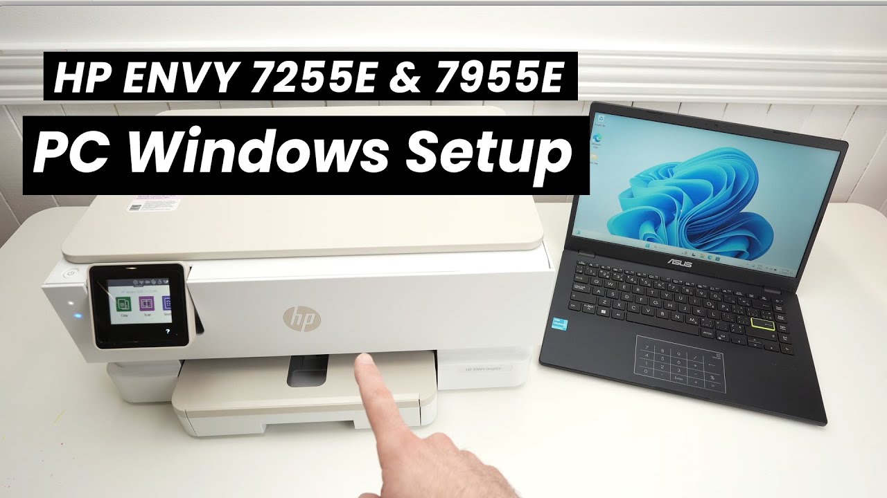 How to Wifi Setup Your PC Computer With the HP ENVY Inspire 7255e & 7955e
