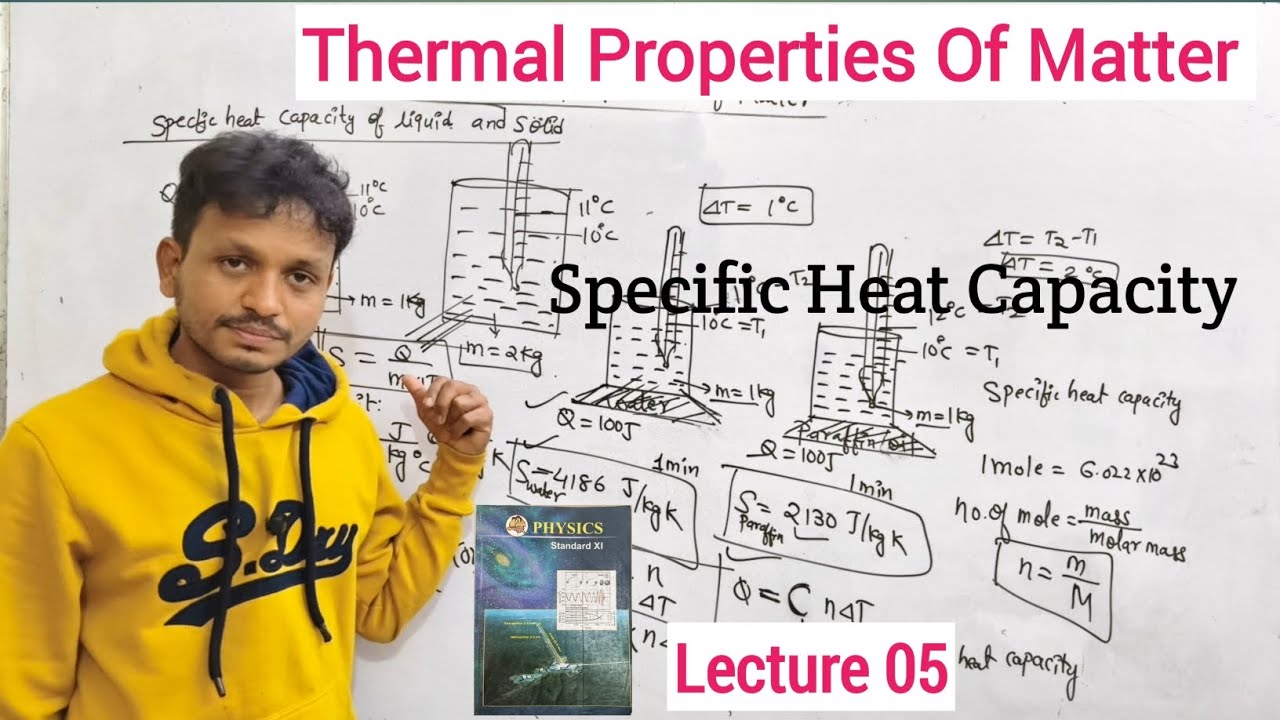 Thermal Properties Of Matter|Class 11|Physics|Chapter 07| Specific Heat Capacity |Maharashtra Board|